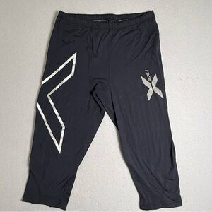 2XU 2XL Mens Large 3/4 Compression Tights Running Workout Recovery Gym Leggings
